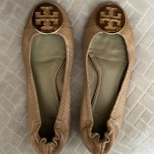 Tory Burch beige ballerina flat size 9